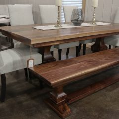 Rustic Elements - Walnut Anchor Table & Bench