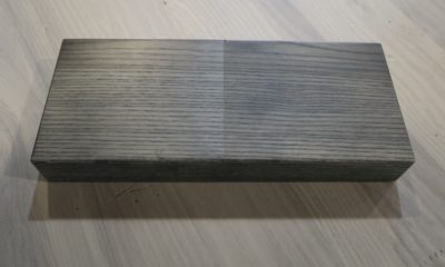 Classic Gray Stain - Left: Satin/Right: Flat