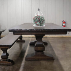 Rustic Elements Furniture - Solid Hickory Table & Bench