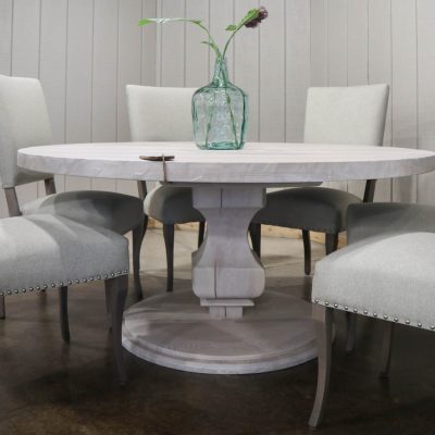 Rustic Elements Furniture - Whitewash Round Table