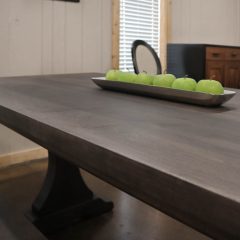 Rustic Elements Furniture - Craftsman Pedestal Table & Bench
