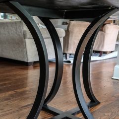 Rustic Elements Furniture - Custom Metal Base Table