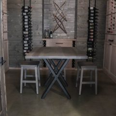 Rustic Elements Furniture - Metal X Base Table