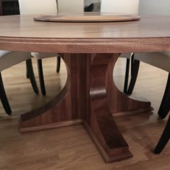 Rustic Elements Furniture - Crescent Pedestal Round Table