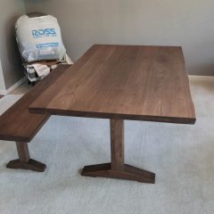 Rustic Elements Furniture - Wedgepost Pedestal Table