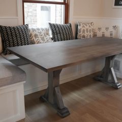 Rustic Elements Furniture - Traditional Single Post Table