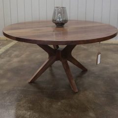 Rustic Elements Furniture - Round Brewer Pedestal Table