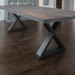 Rustic Elements Furniture - Connected Metal-X Base