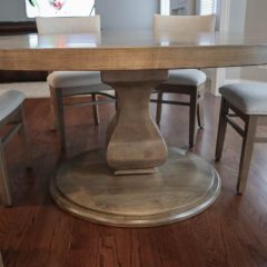 Rustic Elements Furniture - Round Belly pedestal table