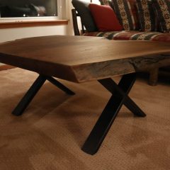 Rustic Elements Furniture - Walnut Slab Coffee Table