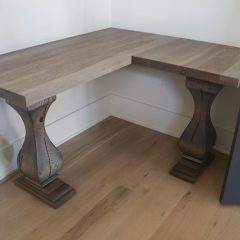 Rustic Elements - Belly Pedestal Desk