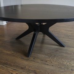 Rustic Elements - Black Brewer Round Table